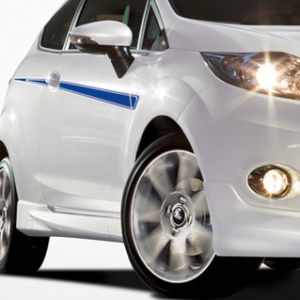 Okrasne letvice ob strani, modre